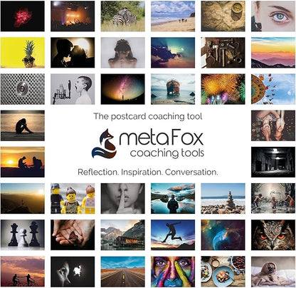 metaFox ‘World of Emotions’ Coaching Cards | 52 Emotion Picture Cards for Coaching & Therapy | Master Your Emotions & Build Emotional Intelligence