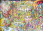 Cross & Glory - Jurassic Jive: A Night of Dino Jazz - 1000 Piece Jigsaw Puzzle for Adults & Kids 12+ & Kids | Whimsical Prehistoric Jazz Club Theme with Colorful Dinosaurs