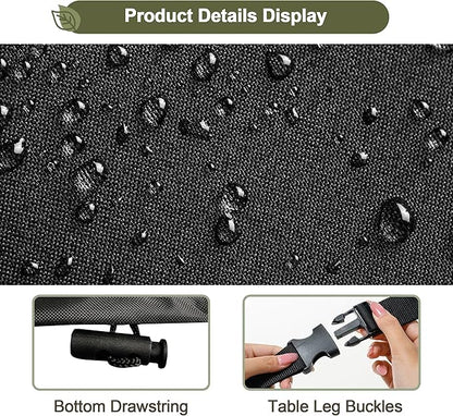 Kids Water Table Cover Fit Little Tikes Fish 'n Splash Water Table, Waterproof Dust Proof Outdoor Toys -Cover only,34"Dx20"H (Black)