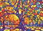 Mosaic Tree Jigsaw Puzzles for Adults 1000 Pieces, Irregularly Shaped Difficult Puzzles Perfect for Game Night, Great Gift Idea, Size 26.65 x 19.25 in