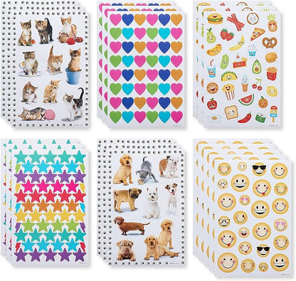 American Greetings Stickers for Kids, Assorted Shapes, Animals and Smiley Faces (599 Stickers)