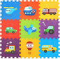 Baby Play Mat, Foam Playmat for Babies, Kids Play Mat, Foam Floor Tiles 34×34 9 Pieces Vehicle Puzzle Mat
