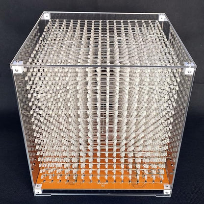 MINI 3D Led Cube DIY Electronics Kit Soldering Project Kit (3D16MINI-CASE-6PS)