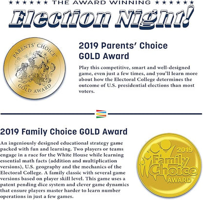 Election Night! A Super Fun Way to Learn Essential Math, Geography and Civics While Strategizing Your Way to The White House. Updated Electoral College Game Board for 2024!