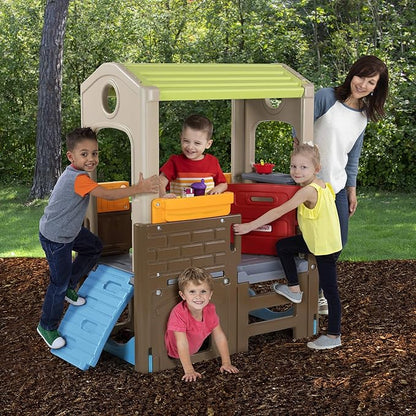 Simplay3 Young Explorers Discovery Playhouse - Indoor or Outdoor Clubhouse and Activity Playset for Toddlers and Kids, Made in USA