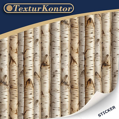 3 Sheets Self-Adhesive Brick Wall Cladding for Dollhouses Scale 1:12 (Birk Logs)