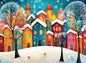 500 Piece Puzzles for Adults Snow Fairy Tale Town 20.5 x 15 Inch 500 Piece Jigsaw Puzzles for Kids Adults Puzzles 500 Pieces for Adults Holiday Educational Challenge Toy