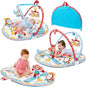 Yookidoo Baby Gym and Play Mat - 3 Stage Accessory Gym with Motorized Robot Track - 20 Development Activities - Age 0-12 Months (Gymotion Circus Playland)