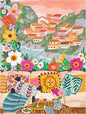 KI Puzzles 500-Piece Jigsaw Puzzle – Aromatherapy Blueboard with Candle – Cozy Olivia Gibbs Vacation Spot – 24x18 Relaxing Hygge Puzzle for Adults & Teens