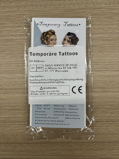 77 Sheets Flower Lion Tiger Temporary Tattoo for Women Men, 17 Sheets Half Arm Large Cat Owl Parrot Fake Tattoos, 60 Sheets Snake Wolf Feather Tiny for Adult Kids Body Tattoos Stickers Realistic