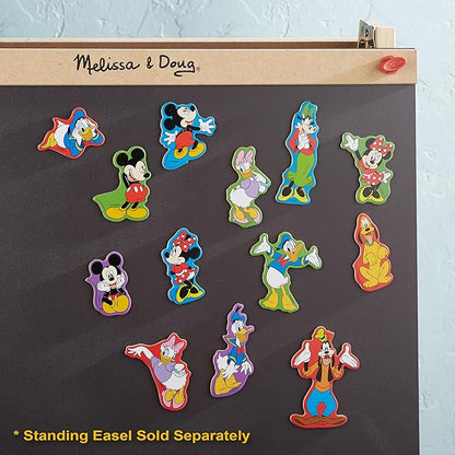 Melissa & Doug Disney Mickey Mouse Wooden Character Magnets (20 pcs) Toys for Disney Fans, Mickey Mouse Fridge Magnets, Pretend Play & Toddler Toys for Kids Ages 2+