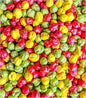 Colored Chickpeas for Sensory Play and Sensory Bins - Many Different Seasonal Colors (4 Cups, Apples)