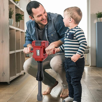 Toy Choi's Kids Jackhammer Toy Drill - Pretend Play Jackhammer with Realistic Sound & Action, Kids Construction Toys for Boys Girls Aged 3-5,4-7