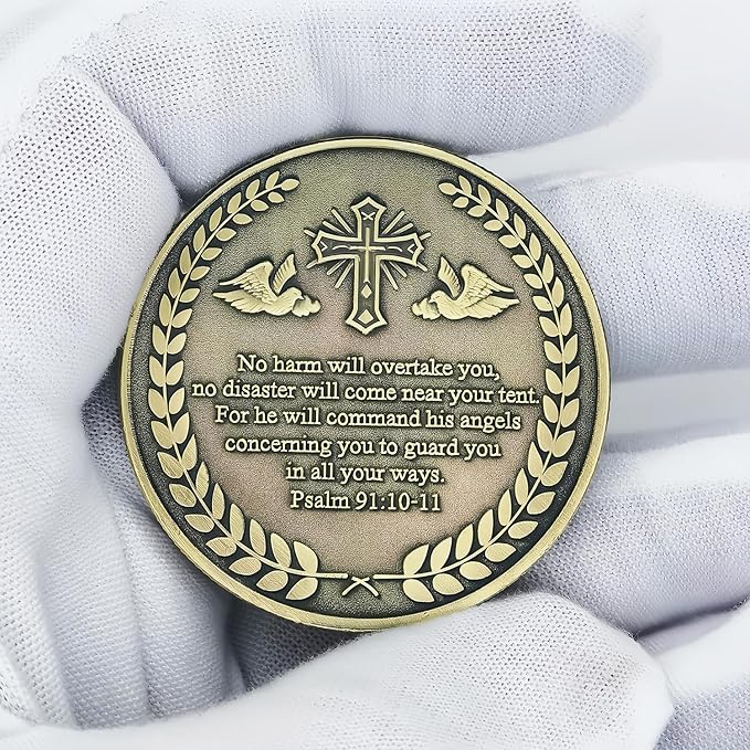 Archangel Saint Michael Challenge Coin Religious Coins Christian Collectors Coin (Single Coin)