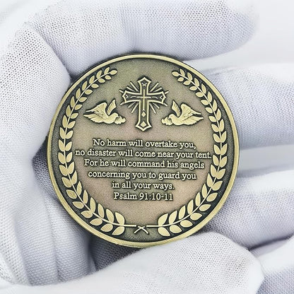 Archangel Saint Michael Challenge Coin Religious Coins Christian Collectors Coin (Single Coin)