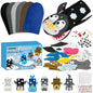 WATINC 6Pcs Hand Puppet Making Kit, Art Craft Felt Sock Puppet Toys, Creative DIY Make Your Own Pompoms Wiggle Googly Eyes Storytelling Role Play Party Supplies Gift for Girls Boys (Polar Animals B)