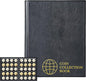 Uncle Paul 200 Pockets Coin Albums - 43x42 mm/1.7x1.6 inch Pocket Black Coin Book 10 Pages Coin Collection Holder Letter Size Coin Storage Book CS0220BK