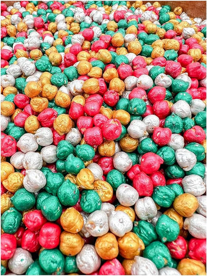 Colored Chickpeas for Sensory Play and Sensory Bins - Many Different Seasonal Colors (4 Cups, Christmas2)
