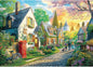 1000 Piece Sunset Village Jigsaw Puzzle - Challenging Countryside Landscape for Adults, 27.5x19.7 Inch
