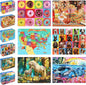 LELEMON Puzzles for Kids Ages 4-6,6 Pack 100 Piece Puzzles for Kids Ages 4-8 in a Metal Box,Educational Jigsaw Puzzles Puzzle Games Puzzle Toys for Girls and Boys