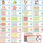 1-30 Number Puzzle Games, 60 Double-Sided Self-Correcting Math Game, Early Learning Educational Toy for Beginner Preschool Toddlers