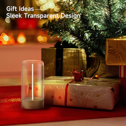 AUGE LIGHT Mini Minimalist Table Lamp Cordless Desk Lamp Rechargeable Modern Night Lights Portable Nightstand Lamps Unique Ambient Light Mood Lighting for Bedroom, Beside, Nursery Desk Decor (Golden)