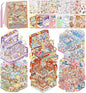 DIY 3D House Stickers, 6 Sets Fun DIY Stickers Scene Make Your Own Mini House Cute Cartoon Animal Scene Stickers for Kids Adult Sticker Art Relief Stress Pass The Time