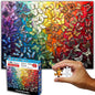 Think2Master Colorful Rainbow of Butterflies & Stained Glass 1000 Pieces Large Format Jigsaw Puzzle for Kids 12+, Teens, Adults & Families. Beautiful Vibrant Illustration Artwork Size: 26.8” X 18.9”