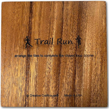 Trail Run Wood Brain Teaser Puzzle - Edge Match to Complete Path - Creative Crafthouse