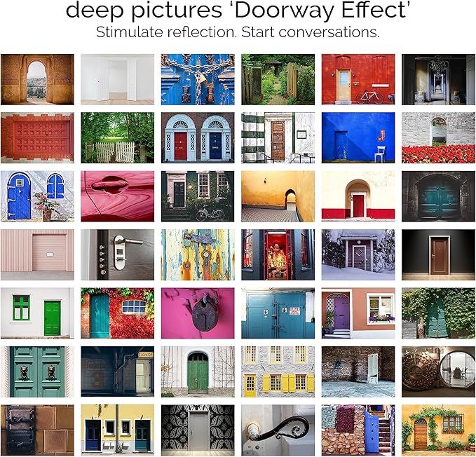 metaFox Coaching Postcards - Doorway Effect - 52 Cards to Spark Meaningful Conversations and Connections in Coaching and Therapy