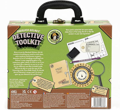 Professor PUZZLE The Detective Toolkit - Mystery Case - Sherlock Holmes Themed Detective kit for Cracking Cases and Solving Mysteries