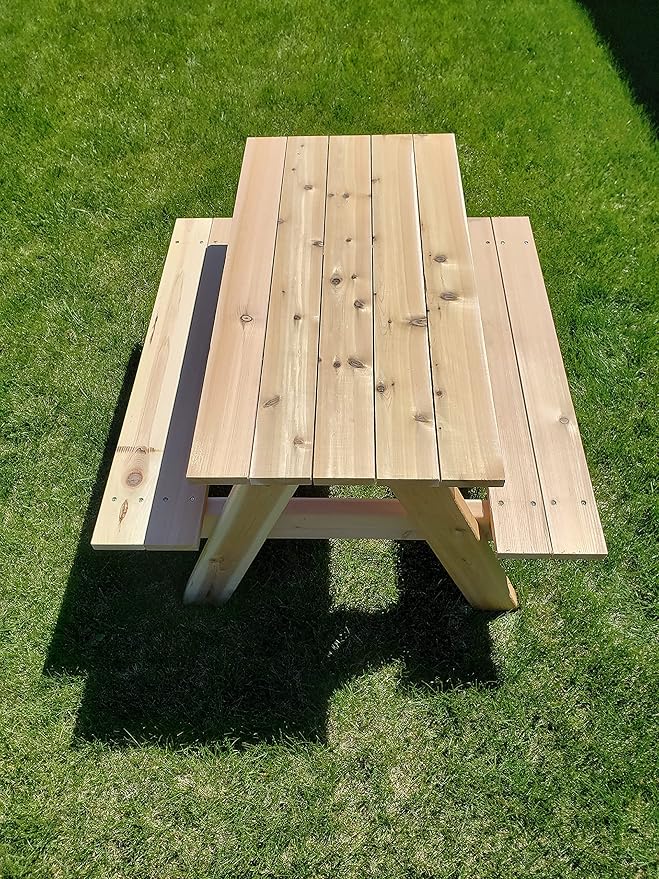"Generic" Kids Picnic Table Made from Cedar Lumber (Redwood)