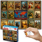 Think2Master Colorful Post Classical Civilization 1000 Pieces Large Format Jigsaw Puzzle: Kids 12+, Teens, Adults & Families. Great Gift with Historical Timeline & World Map. Size: 26.8” X 18.9”