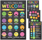 Hadley Designs Feelings Chart For Kids Ages 4-8- Emotions Chart For Toddlers 3-5, Counseling Feelings Posters For Classroom Calming Corner, Social Emotional Learning Poster, Chalkboard Classroom Decor