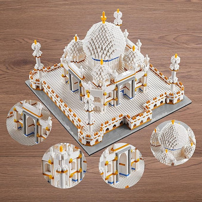 YaJie Taj Mahal Micro Building Blocks Set for Adults, Mini Architecture Bricks Building Sets, Collection Creative Model Toys Gifts for Age 14+ Teens（3950PCS）