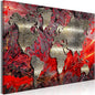 artgeist Pinboard World Map 35x24 in - Cork Board & Canvas Print Wall Art 1 pcs Memoboard with 50 Pins Noticeboard Message Board Image Picture Home Decor Travel Map k-A-0505-p-d