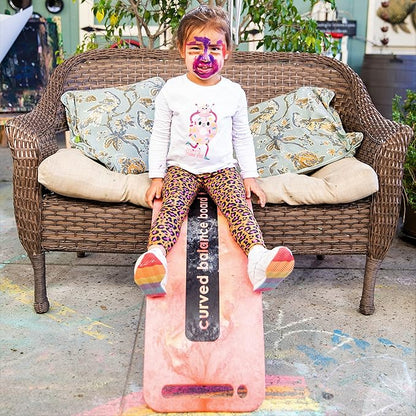 Platports Kids Balance Board – Montessori Wobble Board for Toddlers & Children, Non-Wood Rocker Board, Safe Plastic, Improves Balance & Motor Skills, Ages 3–5