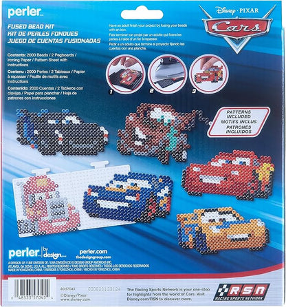 Perler 80-57045 Disney Pixar's Cars Fused Bead Craft Activity Kit, Includes 6 Patterns, Multicolor, 2004 Pieces