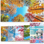 Fluorescent Light Covers for Ceiling Lights - 4 Seasons Magnetic Cover for Fluorescent Or LED Fixture - Must Haves Teacher Supplies - Classroom, Home, Office Cubicle Decor - Filters Overhead Lighting